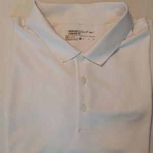 Nike | Men's White Activewear Tiburon Golf Club Omaha NE Polo XL